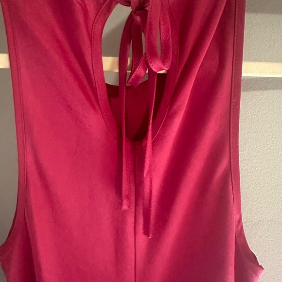 NWT House of Harlow 1960 Deep Pink Magenta/Raspberry Satin Bias Cut Dress - Picture 3 of 12